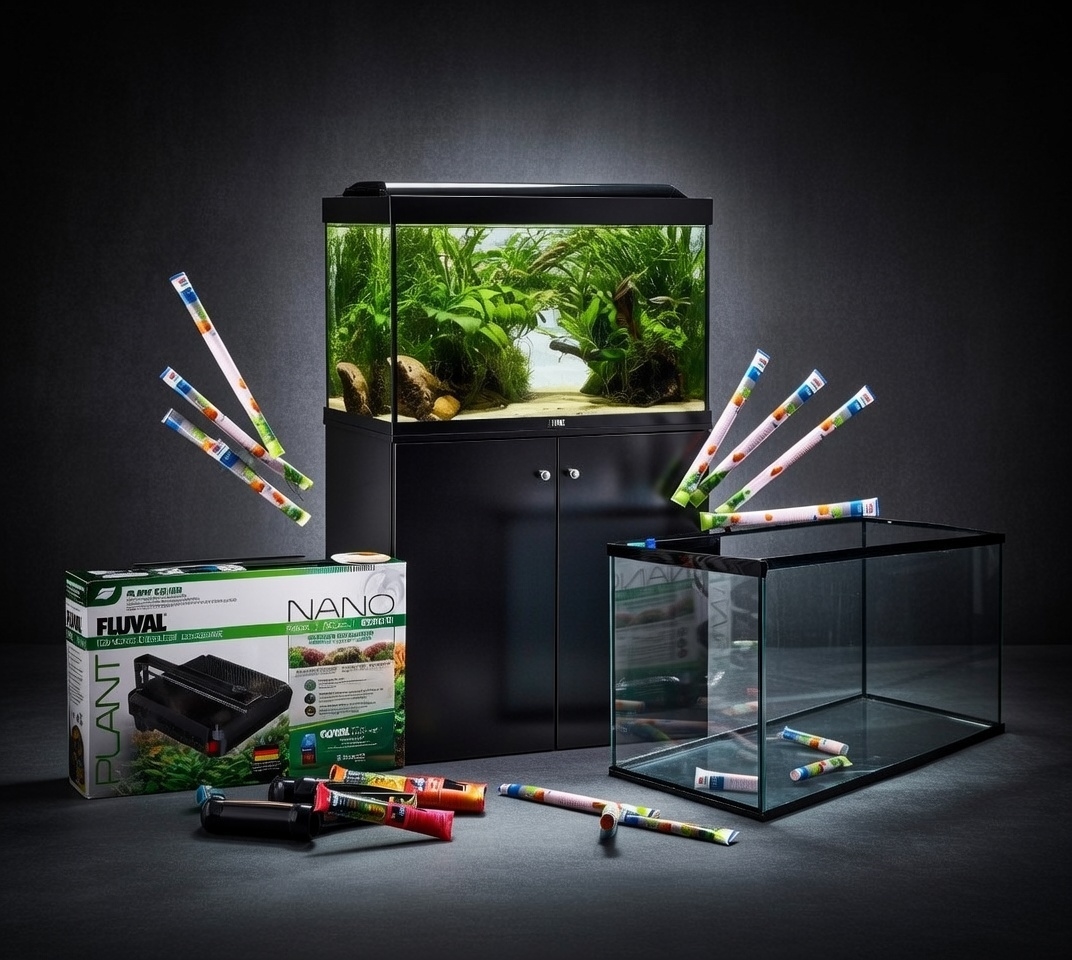 Akvarier, borde og lys